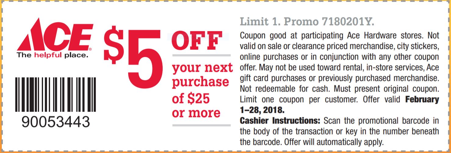 Monthly Coupon Outer Banks Ace