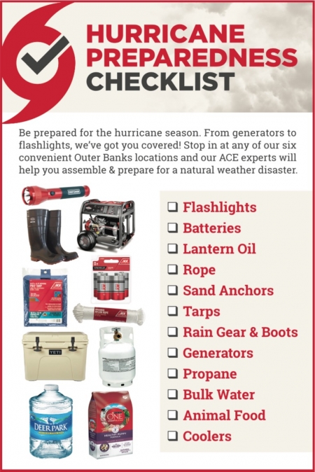 Hurricane Checklist - Be Prepared for Hurricanes - Outer Banks Ace